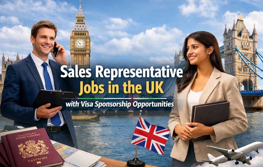 Sales Representative Jobs in the UK with Visa Sponsorship Opportunities